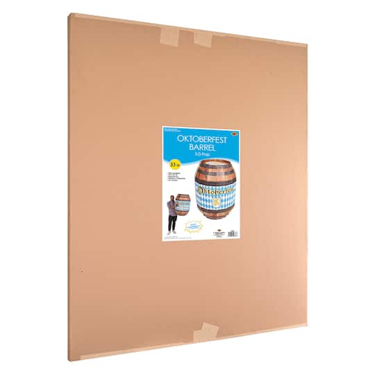 Beistle 33" x 22.75" 3D Oktoberfest Barrel Prop